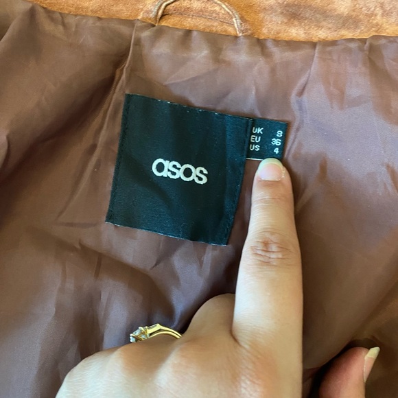 SUEDE PATCHWORK 70s STYLE ZIP UP LEATHER JACKET - Picture 8 of 14